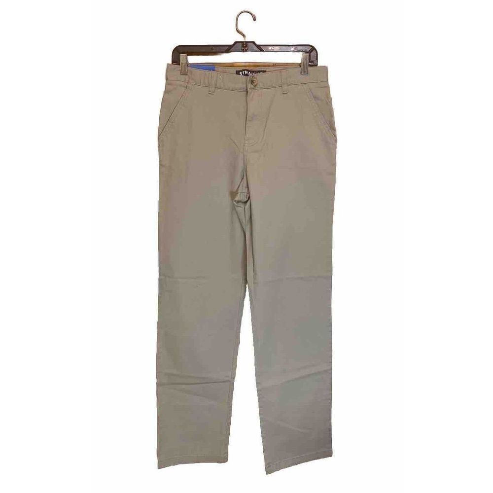 Boys' French Toast School Uniform Pull-On Relaxed Fit Pants Khaki Size 18 no